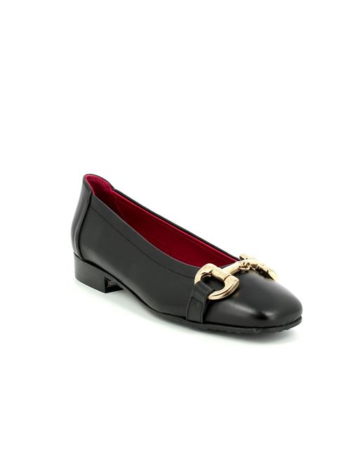 ballerina da donna in pelle nera CARLA ORTI | T706X